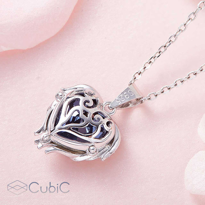 نیم ست نقره زنانه کوبیک مدل QP-4014-B