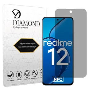 Diamond Tough model privacy screen protector suitable for Realme 12 5G mobile phone 