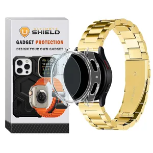 Ultimate Shield PC 3Bead Clear Band for Samsung Galaxy Watch 6 Classic 47mm with cover