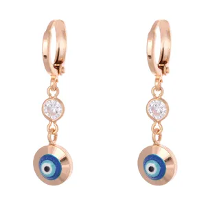 گوشواره طرح چشم نظر کد GO1150 تک سایز