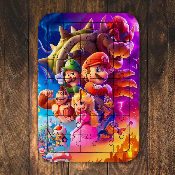 پازل 35 تکه طرح انیمیشن برادران سوپر ماریو کد NI2366