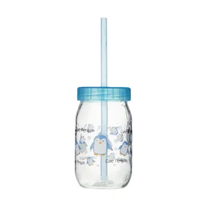 لیوان نی دار کودک هروین طرح Penguin کد 47808