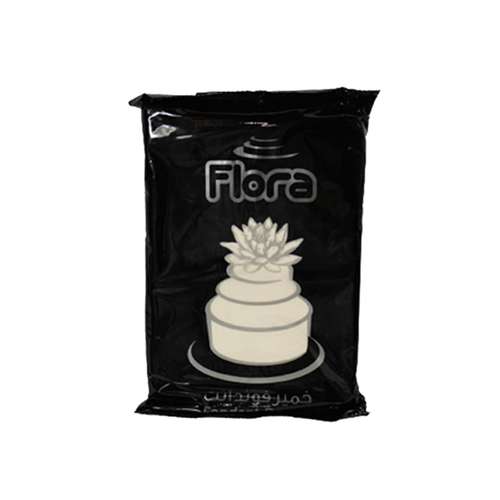 خمیر فوندانت مشکی فلورا - 1000 گرم
