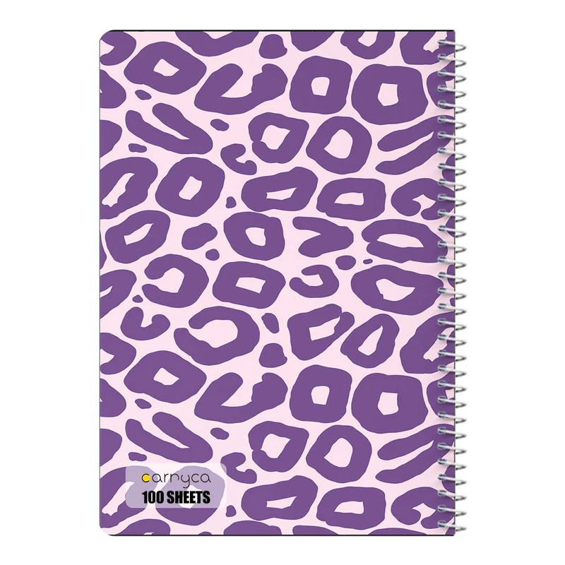 دفتر شطرنجی 100 برگ سیمی کارنیکا طرح پترن پوست Animal Pattern کد 75428