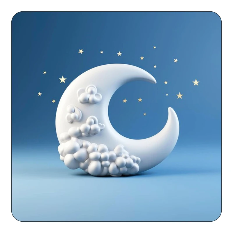 مگنت کاکتی طرح ماه و ستاره مدل mp50547