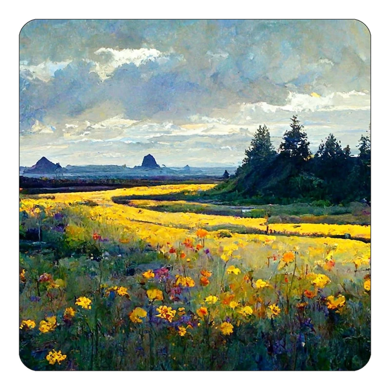 مگنت کاکتی طرح نقاشی رنگ روغن مدل mp71639