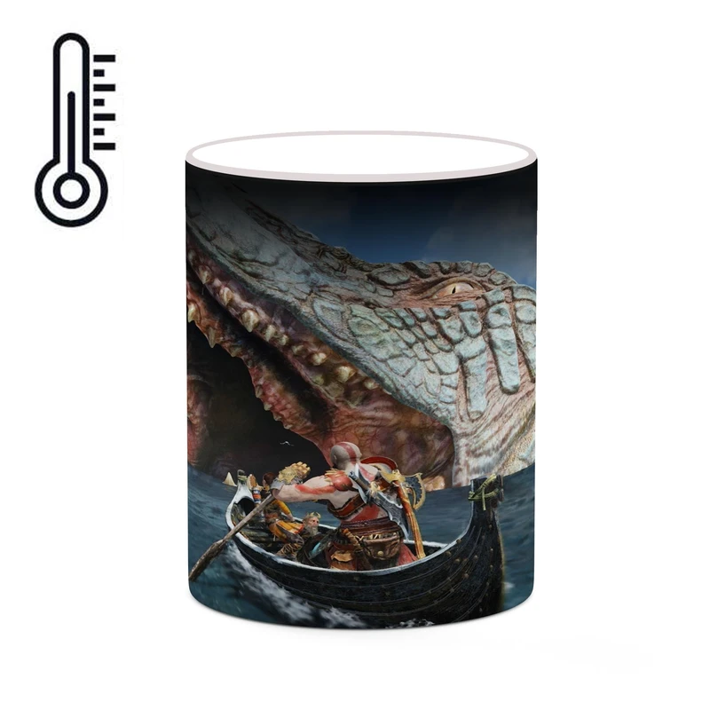ماگ حرارتی کاکتی طرح گاد آف وار God Of War مدل mgh40608