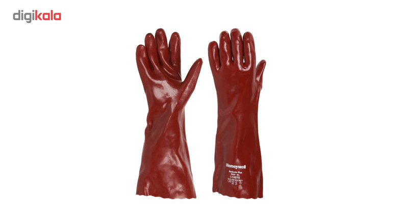 دستکش ایمنی ضد اسید هانیول مدل RedCote Plus