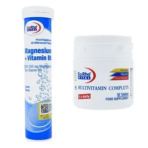 قرص مولتی ویتامین کامپلیت یورو ویتال بسته 30 عددی به همراه قرص جوشان منیزیم و ویتامین B6 یوروویتال بسته 20 عددی
