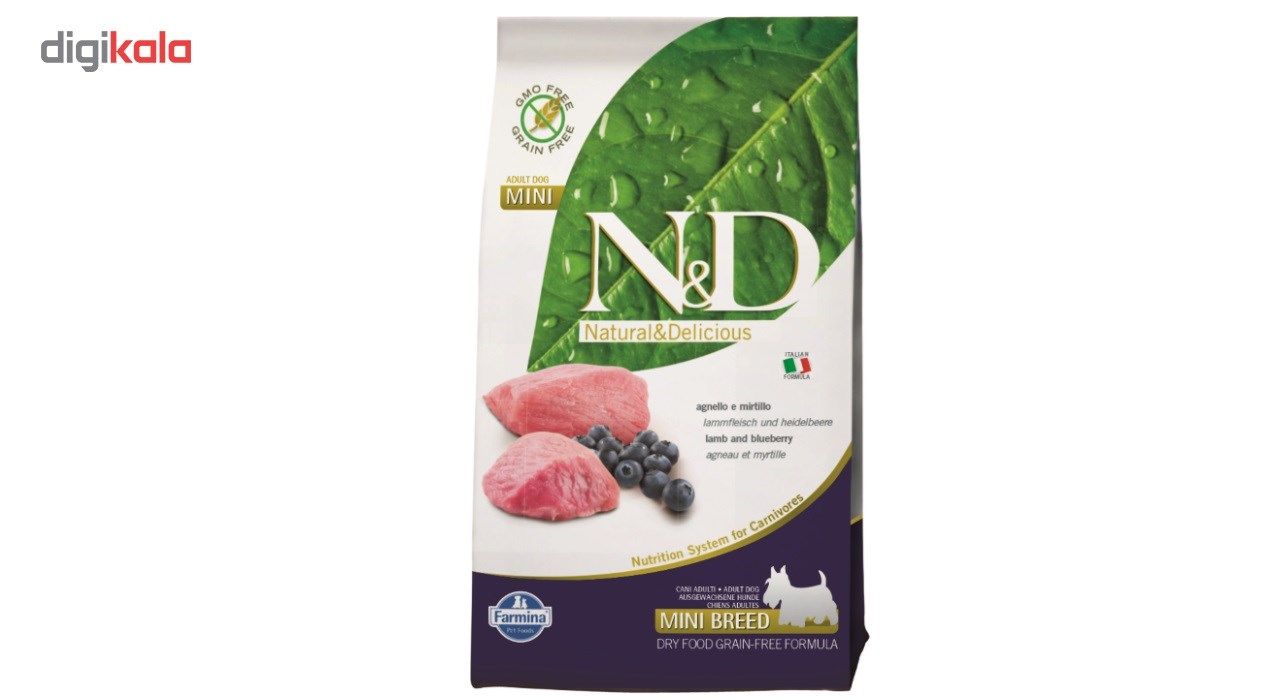 غذای خشک سگ فارمینا مدل Lamb And Blueberry Adult Mini وزن 2.5 کیلوگرم main 1 1