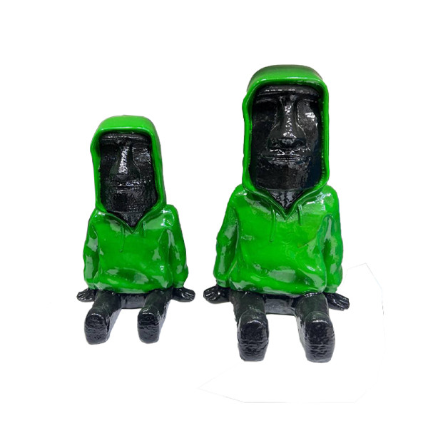 مجسمه مدل کاکا سنگی کد K62 مجموعه 2 عددی