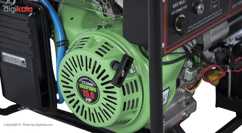 موتور برق اتوماتیک گازسوز گرین پاور مدل CC5000AT-NG-LPG