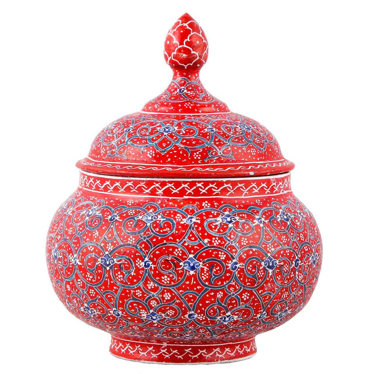 شکلات خوری مسی میناکاری اثر ابوالقاسمی کد 170066