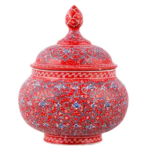 شکلات خوری مسی میناکاری اثر ابوالقاسمی کد 170066