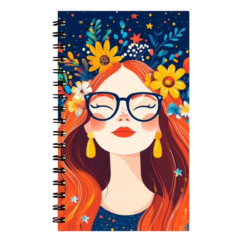 دفتر نت موسیقی 40 برگ طرح فانتزی دخترونه کد 003