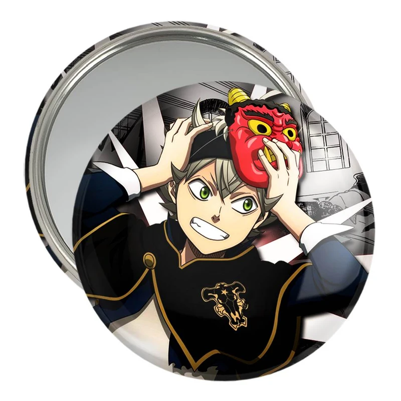 آینه جیبی خندالو مدل آستا انیمه بلک کلاور Black Clover  کد 11718