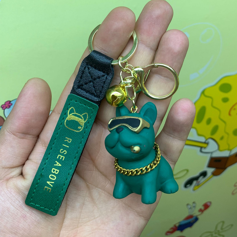 جاکلیدی مدل سیلیکونی طرح سگ بولداگ بازیگوش