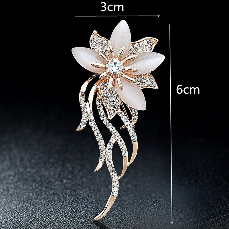 گل سینه زنانه مدل گل شراره کد 00703