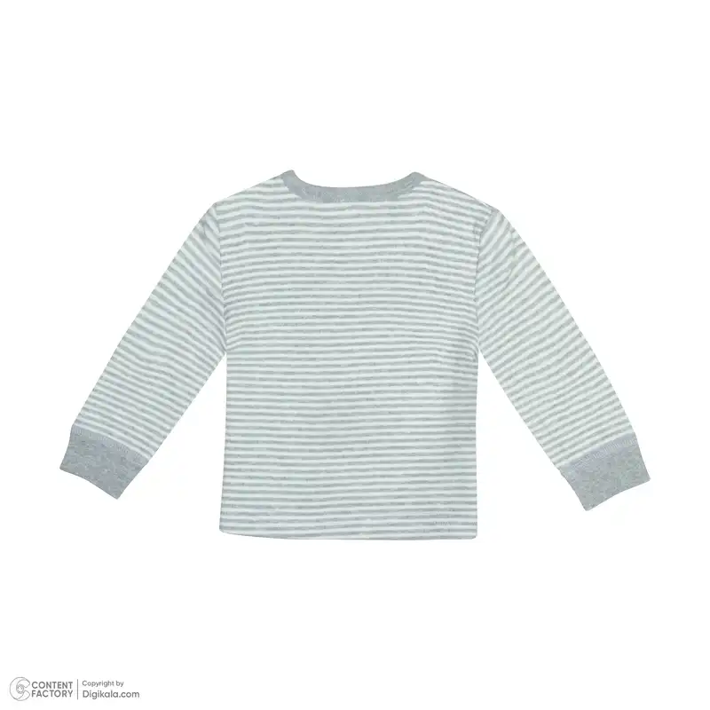 ست تی شرت آستین بلند و شلوار نوزادی مدل 1048-093