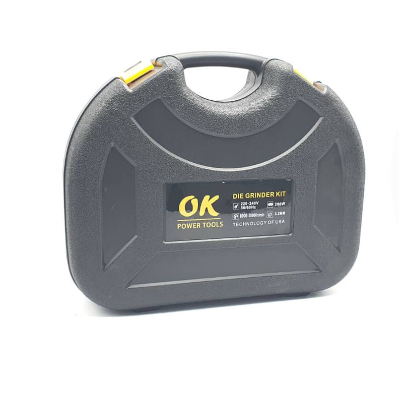 فرز انگشتی و حکاکی اوکی مدل power-tools-200w مجموعه 110 عددی