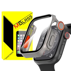 کاور ام‌گلس مدل MG-Ultra مناسب برای اپل واچ Series 8 Aluminum 45mm / Series 7 Aluminum 45mm به همراه محافظ صفحه نمایش