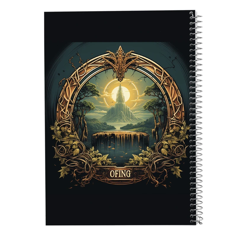 دفتر مشق 50 برگ مدوپد مدل ارباب حلقه ها The Lord of the Rings کد DF3025