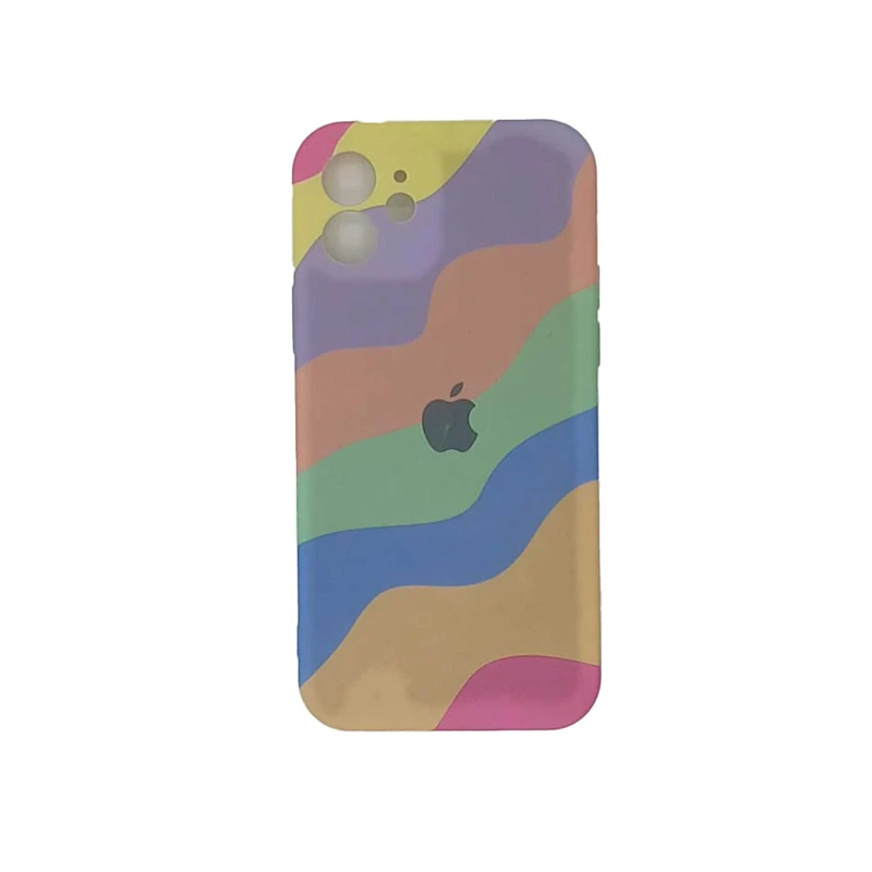کاور مدل سیلیکونی طرح آبرنگی  کد 07 مناسب برای گوشی موبایل اپل iphone 12