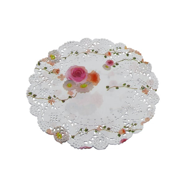 کاغذ شیرینی پزی مدل گیپور گل دار 11.5 بسته 50 عددی