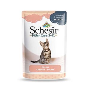 پوچ گربه شسیر مدل کیتن مرغ وزن 85 گرم