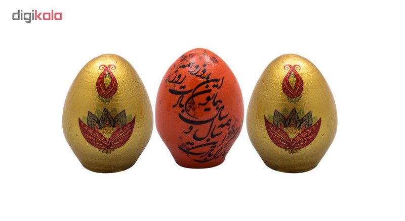 تخم مرغ تزیینی هفت سین آرت گالری مدل A3075-بسته 3 عددی