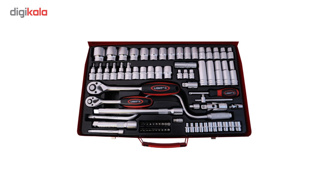 مجموعه 80 عددی آچار بکس لایت مدل GO-8080