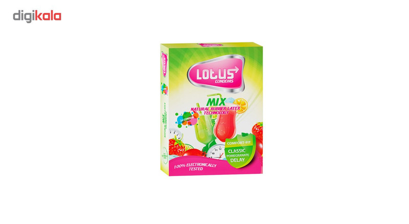کاندوم لوتوس مدل Mix بسته 3 عددی