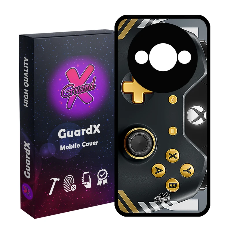 کاور گارد ایکس طرح XBox Conroller مدل قاب Glass10090 مناسب برای گوشی موبایل شیائومی Redmi A3 4G/ A3X 4G/ Poco C61