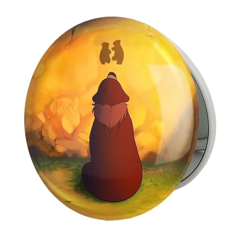 آینه جیبی خندالو طرح انیمیشن خرس برادر Brother Bear مدل تاشو کد 13709 