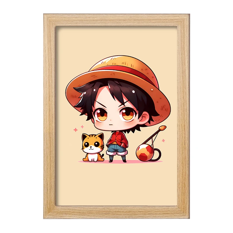 تابلو خندالو مدل لوفی انیمه وان پیس کد F9452