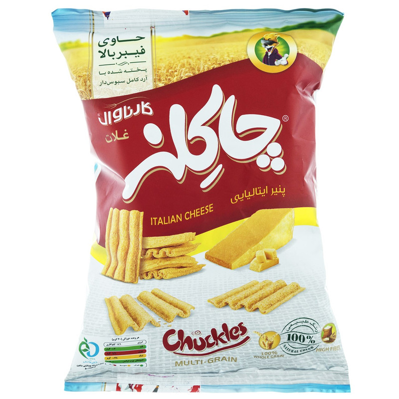 چیپس غلات با طعم پنیر ایتالیایی چاکلز مقدار 45 گرم