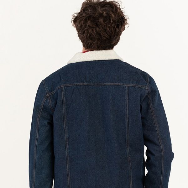 کت جین مردانه پیریمارک مدل داخل خزدار کد 84130 - - 4