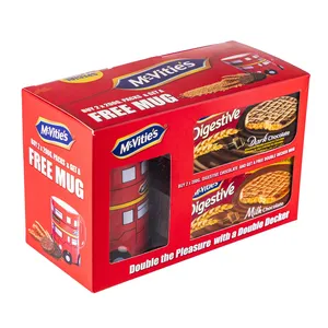 بیسکوییت دایجستیو با روکش شکلات مک ویتیز به همراه ماگ