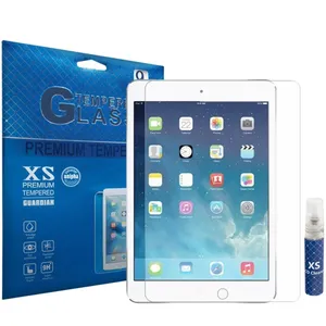 محافظ صفحه نمایش شیشه ای ایکس اس مدل تمپرد مناسب برای تبلت اپل iPad 2/iPad 3/iPad 4  به همراه اسپری پاک کننده صفحه XS