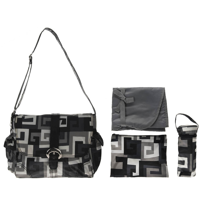 کیف لوازم کودک کالنکام مدل5- 2960 Maze Black And White
