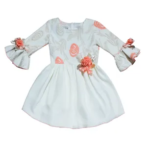 پیراهن دخترانه مدل قاصدک ژاکارد