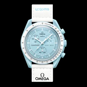 ساعت مچی عقربه‌ای کوارتز مدل کلاسیک سه موتور فعال کرنوگراف بند چسبی کد swatch 2