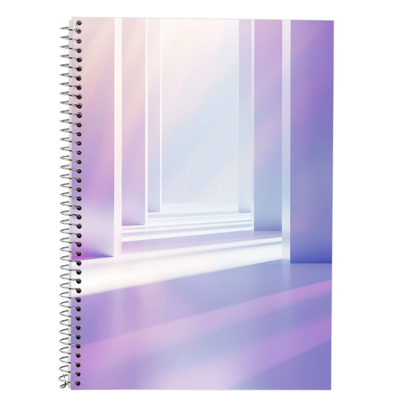 دفتر زبان 50 برگ مدوپد مدل سه خط طرح پاستیلی کد DF13555