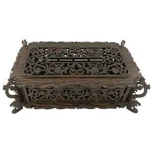 جعبه دستمال کاغذی چوبی گروه هفت مدل Ch-11