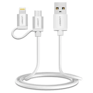 Ugreen US165 USB To Lightning And microUSB Cable 1m