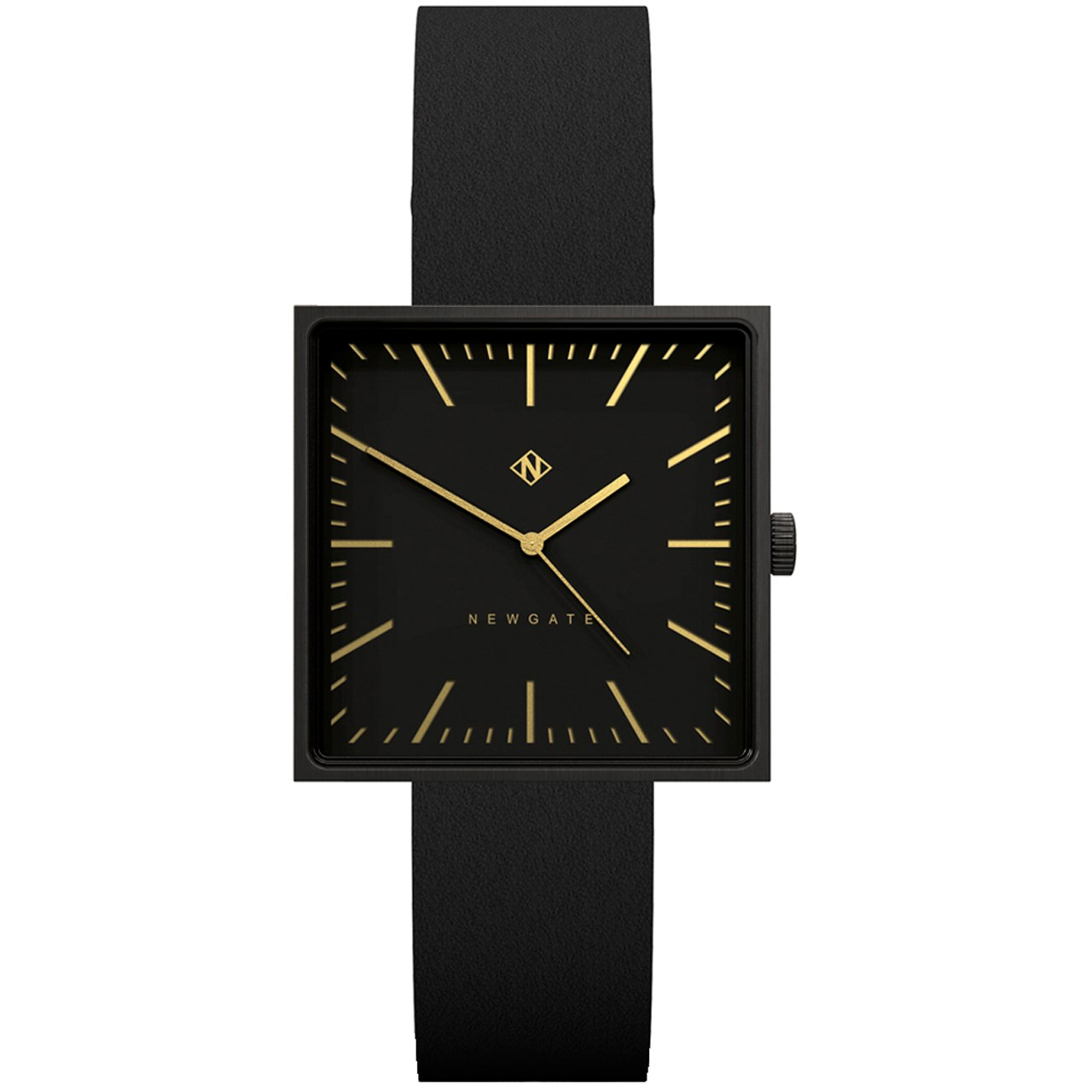 ساعت مچی عقربه ای نیوگیت مدل The Cubeline Black Case Black Strap