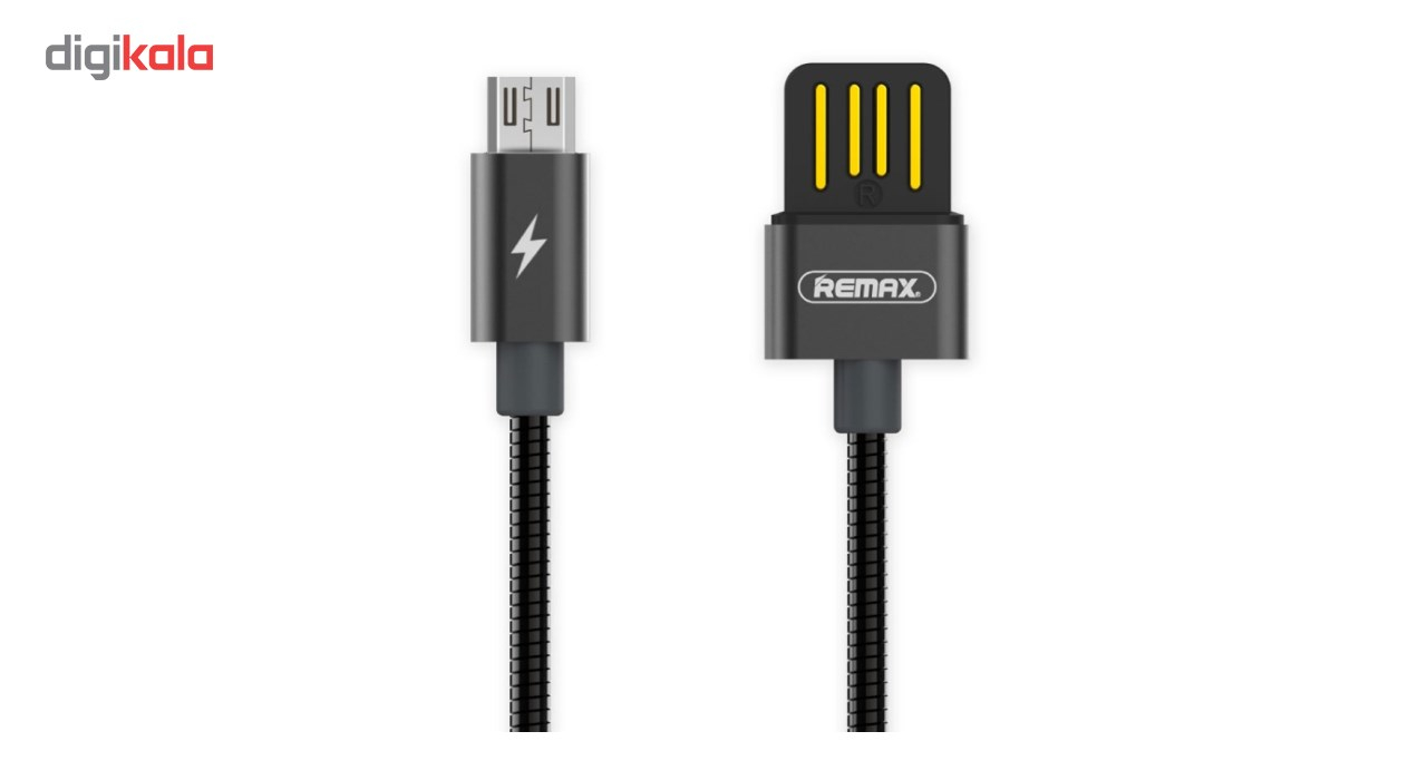 کابل تبدیل USB به MicroUSB ریمکس مدل RC-080m طول 1 متر