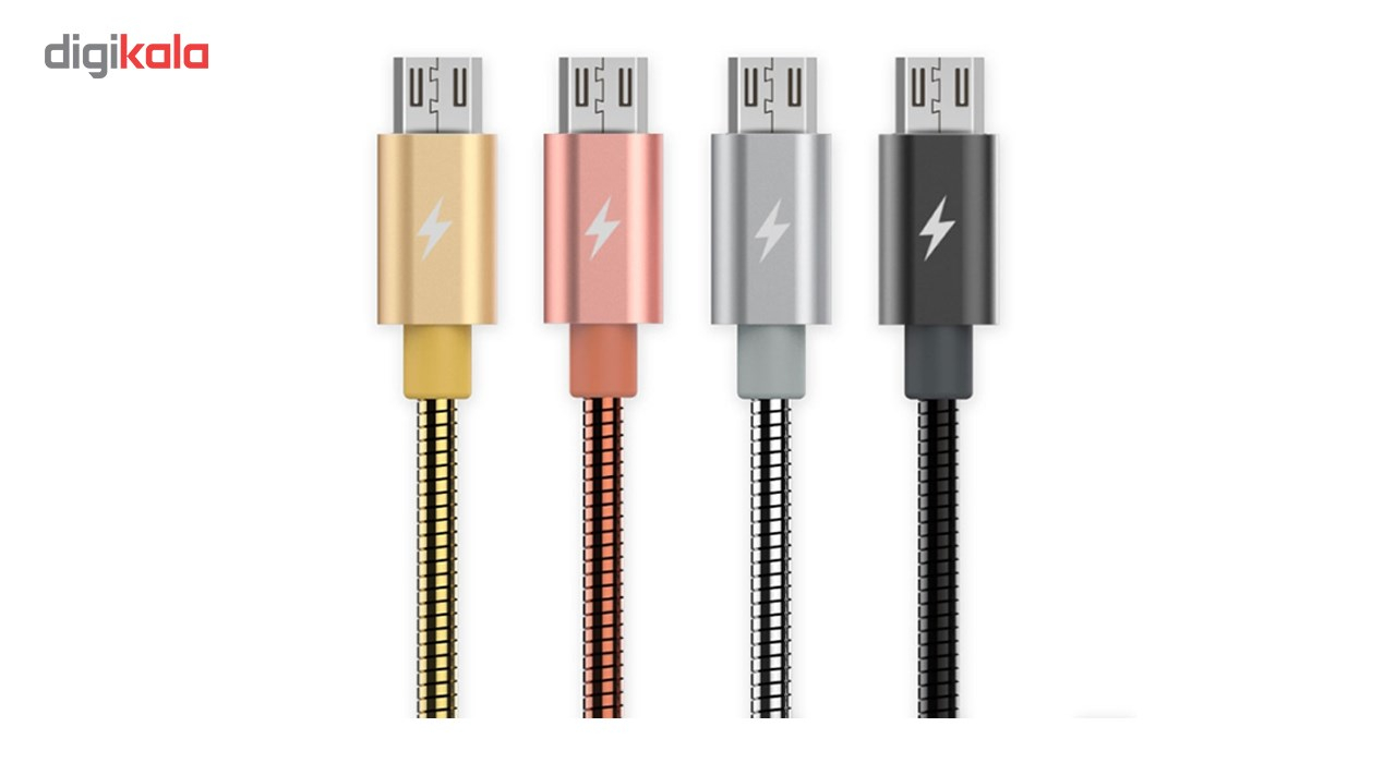 کابل تبدیل USB به MicroUSB ریمکس مدل RC-080m طول 1 متر