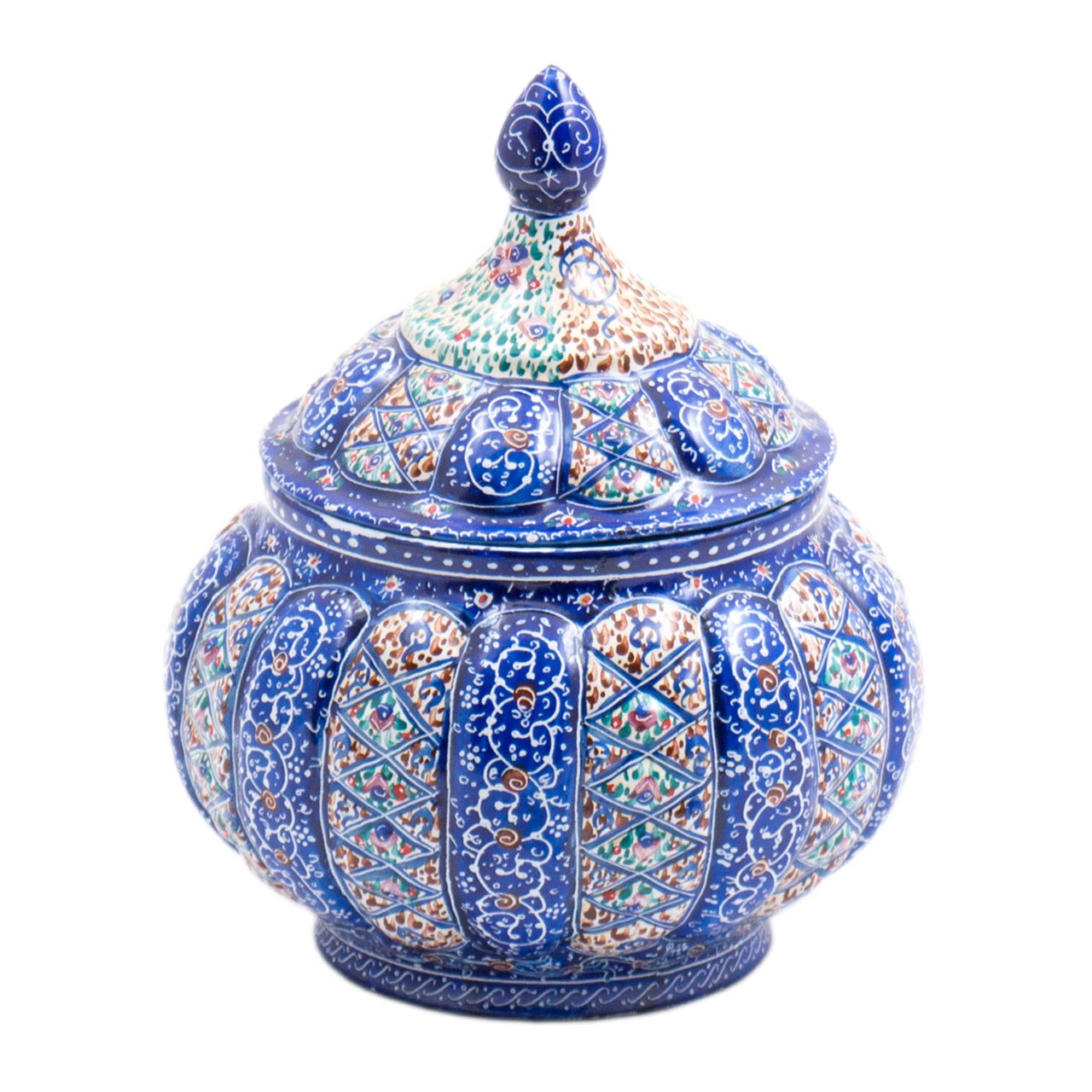 قندان میناکاری رستا طرح 6-17-102  ارتفاع 14 سانتی متر