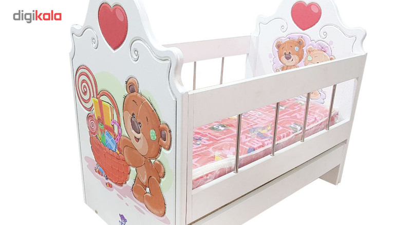 تخت و گهواره لوکس پنل مدل تدی
